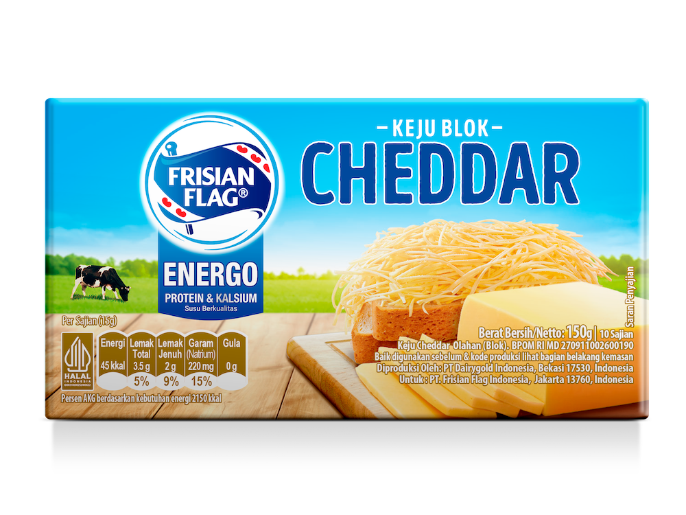 INOVASI BARU! Frisian Flag Keju Block Cheddar, Keju Premium dengan Harga Paling Terjangkau